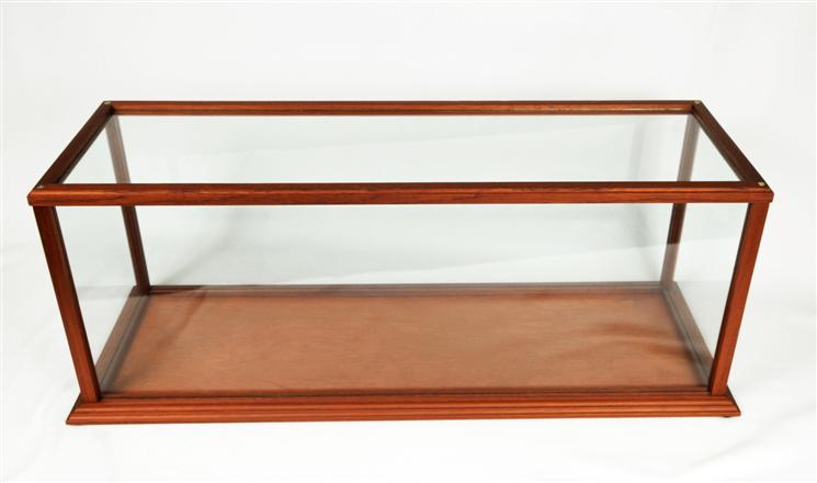 Large Ship Display Case - Mahogany & Acrylic Glass
