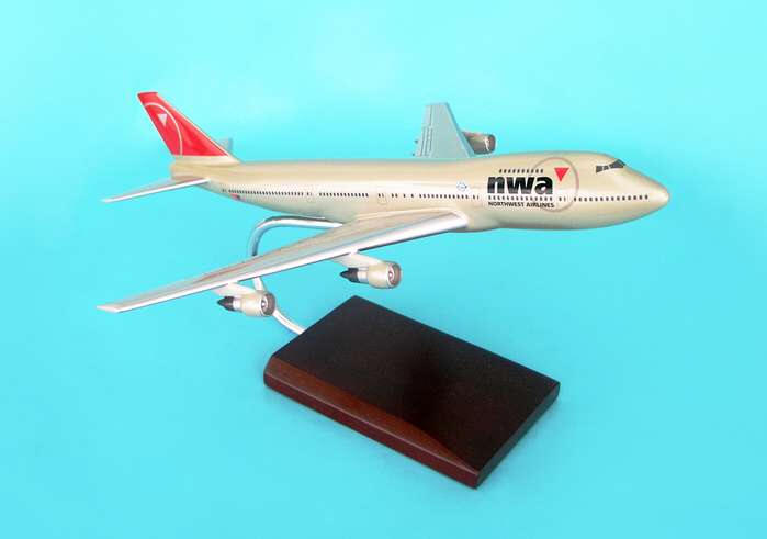 NWA Northwest Airlines Boeing 747 Airplane 16cm DieCast Plane Model 