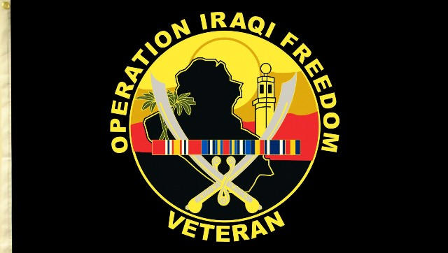 US Army Marines Air Force Navy Operation Iraqi Freedom Flag 3'x'5' Nylon U.S 