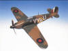 WWII British RAF - Hawker - Hurricane MK. 1 - Elite Skywarrior - 1/24 Scale Mahogany Model - ESFN004W