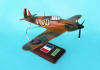 WWII British RAF - Hawker - Hurricane MK. 1 - Elite Skywarrior - 1/24 Scale Mahogany Model - ESFN004W