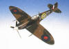 WWII British RAF - Supermarine - MK.VB Spitfire V - 1/32 Scale Mahogany Model - F0832F2W