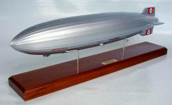 German - Hindenburg D-LZ129 - Zeppelin - 1/320 Scale Mahogany Model