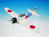 WWII Japanese - Mitsubishi - A6M-5 - Zero - Elite Skywarrior - 1/24 Scale Mahogany Model - ESFN012W