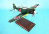 WWII Japanese - Mitsubishi - A6M-5 - Zero - 1/32 Scale Mahogany Model - F0732F2W