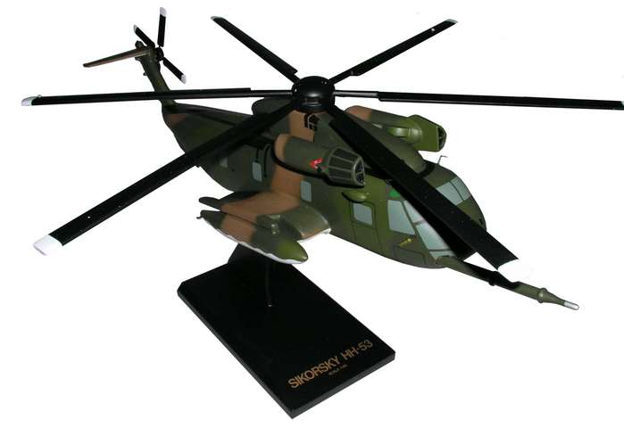 US Army - Sikorsky - HH-53 Super Jolly Green Giant Helicopter - 1/48 Scale Mahogany Model - B5648H3W