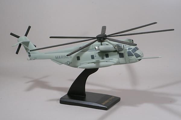 USMC - CH-53E Super Sea Stallion Helicopter - 1/48 Scale Mahogany Model - C2248H3W