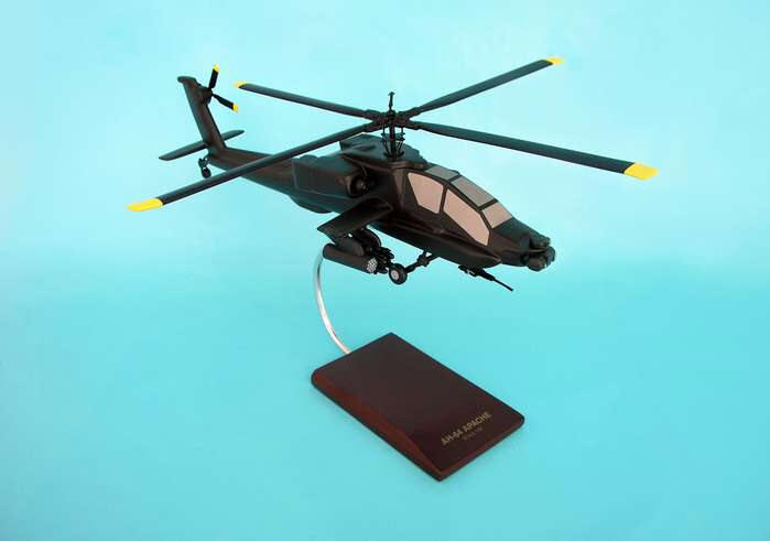 United States Army - McDonnell-Douglas - AH-64A Apache - Attack Helicopter - 1/32 Scale Mahogany Model - D0332AH3W