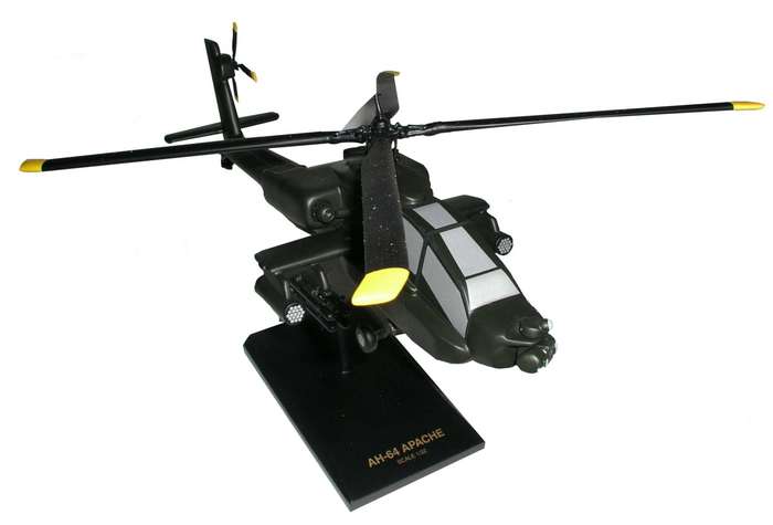 United States Army - McDonnell-Douglas - AH-64A Apache - Attack Helicopter - 1/32 Scale Mahogany Model - D0332AH3W