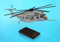 USMC - Sikorsky CH-53E Super Sea Stallion - 1/48 Scale Mahogany Helicopter Model - C2248H3W