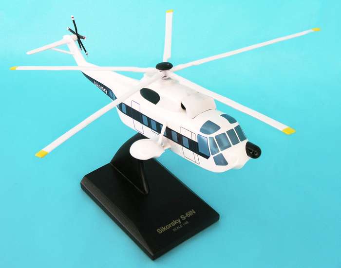 Sikorsky - S-61N Demonstrator Helicopter - 1/48 Scale Mahogany Model
