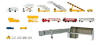Set of 19 pieces. This popular Herpa airport detailing accessory will enhance your Schabak 1:600 and 1:500 scale model displays. Includes: 2 buses,tractor,tank truck,tractor with luggage vehicle,fire engine,container load vehicle,deicing vehicle, container transporter,luggage transporter,catering vehicle,large and small passenger steps,and gangway.