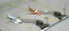 herpa - Apron Boarding Station - 1/500 Scale - HE520553 - Not every airport can boast these boarding stations via which passengers board the airplane right out of the apron bus. Munich, however, is one airport to offer this level of service to its customers. Now you can do the same on your miniature airport because these stations are available in the detailed 1/500 scale.
