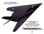 US Air Force - F-117 Stealth Nighthawk - Screamin Demons - Air Command 1/72 Scale Diecast Model - #SU19003
