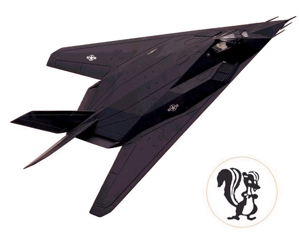 USAF - F-117 Stealth Nighthawk Fighter Jet - Air Command 1/72 Scale Diecast Model  - #SU19002