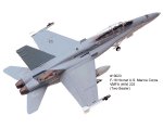 Air Command - F/A-18A Hornet - USMC - VMFA 225 - 2 Seat - 1/72 Scale Diecast Model - #SU19023