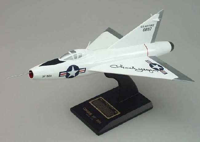 Convair XF-92A - Experimental Research Rocket Plane Autographed by Chuck Yeager