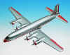 American Airlines - Douglas - DC-6B/C - 1/100 Scale Mahogany Model - G0810P2W