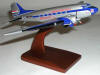 United Air Lines - Douglas DC-3 Mainliner - 1/72 Scale Mahogany Model - G8872P2W