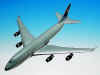 United Airlines - Boeing B-747-400 - 1/200 Scale Plastic Model - G4720P3P