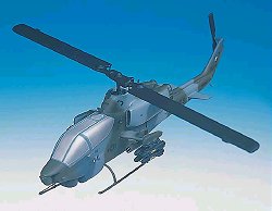 USMC - Bell - AH-1W Super Cobra - 1/32 Scale Mahogany Model - C5332H3W