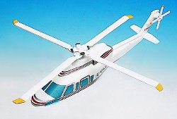 Sikorsky - S-76B Demonstrator - 1/40 Scale Mahogany Model - H1440H3W
