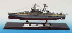 Click Here For Details And A Larger View - USS Arizona Battleship BB-39 - Signature Series - 1/350 Scale Mahogany Model - Signed by four survivors of the USS Arizona.