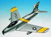 USAF - F-86F Sabre - North American - 1/48 Scale Mahogany Model - B1048F3W