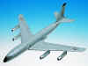 Boeing KC-135A Stratotanker - USAF - 1/100 Scale Mahogany Model - B1710R3W