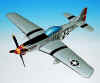 North American P-51D Mustang Glamorous Glen III - Chuck Yeager Plane/Unsigned - Elite Skywarrior - Mahogany Model 1/24 Scale ESAF005W