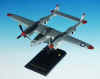 USAAF - Lockheed P-38J Lightning - 1/40 Scale Mahogany Model - A0440F2W
