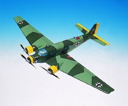 Junkers - JU-52 - Auntie Ju - Elite Skywarrior - 1/52 Scale Mahogany Model - ESFN007W