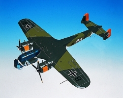Dornier - DO-17Z - Flying Pencil - Elite Skywarrior - 1/32 Scale Mahogany Model - ESFN019W
