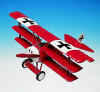 Red Baron Fokker DR. 1 Triplane 1/20 Scale Elite Skywarrior Model