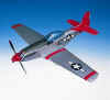 North American - P-51D Mustang Tuskegee Airman - Elite Skywarrior - 1/24 Scale Mahogany Model - ESAF028W
