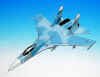 Russian - Sukhoi - SU-27 Flanker - 1/48 Scale Mahogany Model - F1148F3W