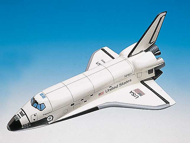NASA - Space Shuttle Atlantis - 1/100 Scale Mahogany Model