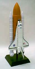 NASA - Space Shuttle Discovery with Full Stack 1/100 Scale - Solid Rocket Boosters and Center Fuel Tank - E0310S3W