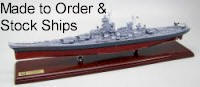 Click here for Stock & Made to Order Submarine and Ship Models
