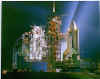 Lithograph - NASA Space Shuttle Columbia Night Launch 16x20 inches