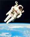 NASA - Astronaut In Space Lithograph - Space Walk - 16x20 inches
