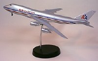 Schabak - American Airlines - Boeing 747-200 - 1/250 Scale Diecast Model - #SCH85129