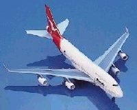 Schabak - Qantas Airlines - Boeing 747-400 - 1/250 Scale Diecast Model- #SCH850-28