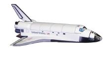 NASA Space Shuttle Discovery 1/144 Scale Medium Mahogany Replica