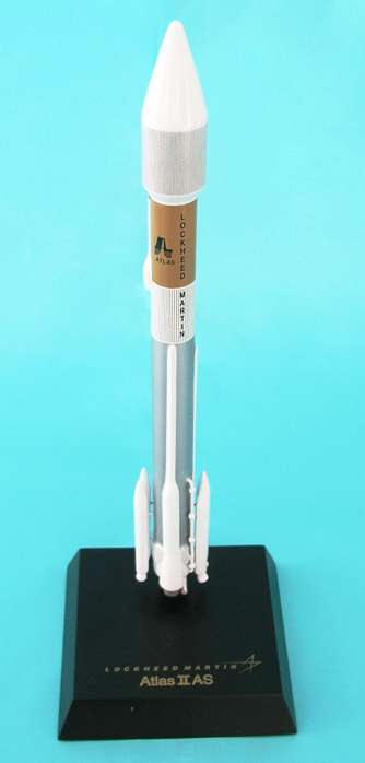 NASA - Lockheed-Martin - Atlas II Rocket - 1/200 Scale Mahogany Model - E2320R3W
