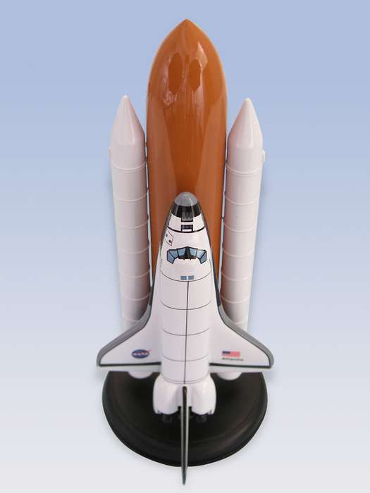 NASA - Space Shuttle Atlantis with Full Stack - 1/200 Scale Plastic Model