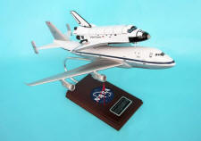 NASA - Boeing 747 with Orbiter Shuttle Piggyback - Super Elite - 1/144 Scale Mahogany Model