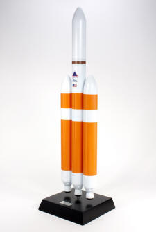 Delta IV Rocket (Heavy) - 1/100 Scale Mahogany Model