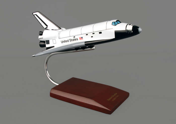 NASA - Space Shuttle Endeavour - 1/144 Scale Medium Mahogany Model