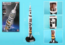 4D VISION - NASA - SATURN V ROCKET MODEL - 1/100 Scale